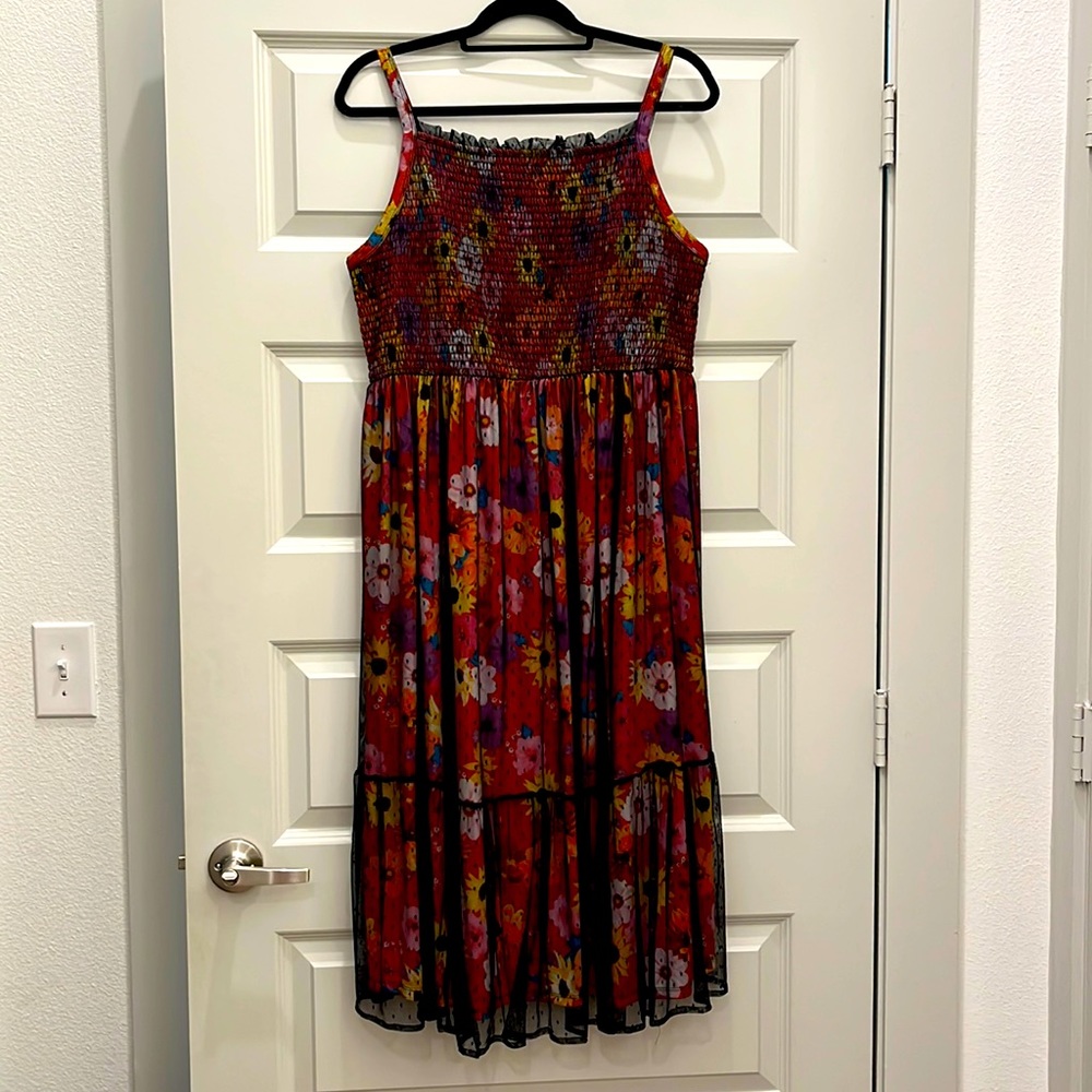 Torrid floral lace dress